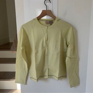 Easel Cardigan & Tank Top Set in Yellow